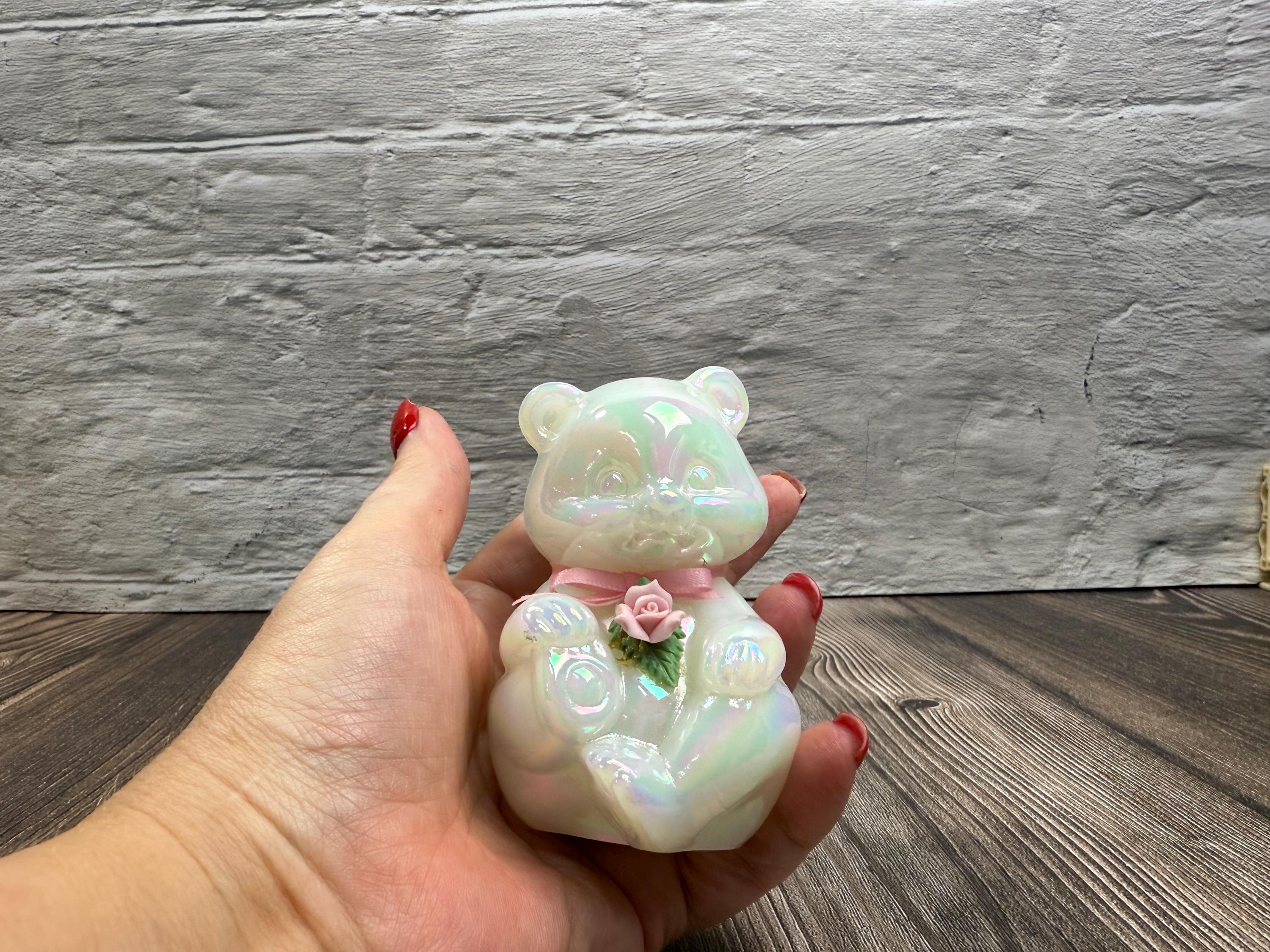 Fenton Pink Bear - Etsy