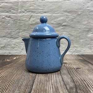 Vintage Dansk Speckled Blue Stoneware Creamer - Jens Quistgaard Design