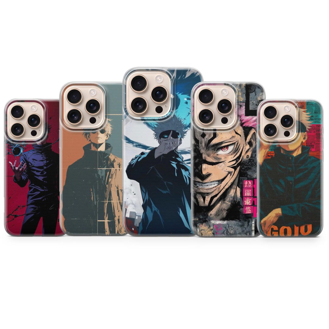 Jujutsu Kaisen Phone Case Gojo Satoru Cover for iPhone 17 Pro Max, 16e ...