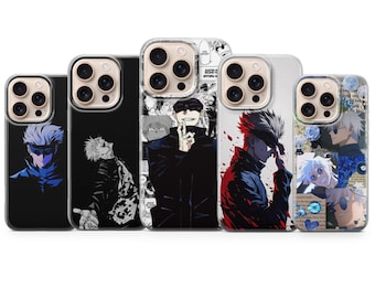 Funda para teléfono Gojo Satoru Jujutsu Kaisen para iPhone 17 Pro Max, 16e, 15, 14, 13 y Samsung S25 Ultra, S24 FE, A56, A16, Pixel 10 XL, 9a, 8, 7