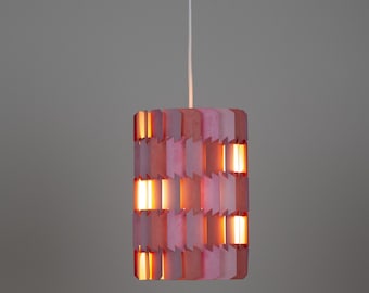 Danish vintage pendant lamp Facet Pop by Louis Weisdorf, Lyfa, 1960s