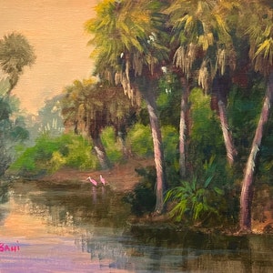 Old Florida Backcountry River Art Print