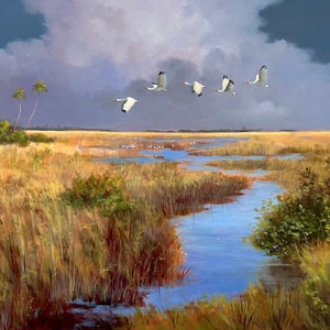 Wide Open Spaces Florida Everglades Landscape Art Print