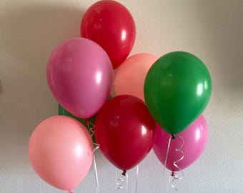 8pcs Strawberry Watermelon Latex Balloons Bundle Baby Shower Celebration Decorations First Birthday Party Decor Summer Birthday PartY