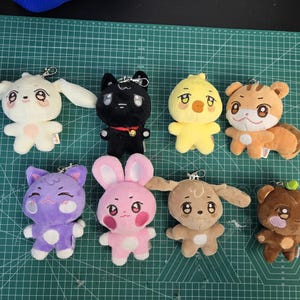 Ateez Aniteez Plushie Keychain Kpop Gift For Fans Atiny Cute Ateez Gift for friend Family Girl friend Handmade