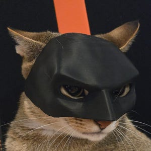 BatCat Mask Cat Mask Superhero Cat Mask Cat Face Mask for Costume Parties Handmade / Handcrafted