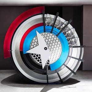 Captain America Prototype Shield Steven Rogers Cosplay Captain America Props Captain America costume Captain America Cosplay Handcrafted