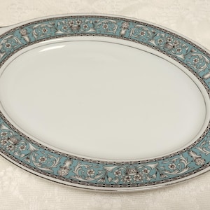 Empress China &quot;Lucinda&quot; 14.5&quot; Oval Handled Platter 164 Japan