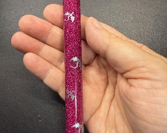 Dragon Glitter Gel Pen, Black Ink, Refillable, Papermate Ink Joy, Dragons, Books