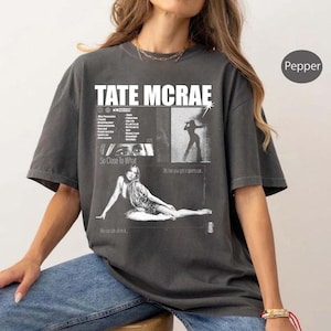 Comfort Colors Tate McRae Shirt, Vintage Tate McRae Concert Tee, T8 McRae Fan Shirt, Pop Star Merch Gift, Unisex Tour T-Shirt