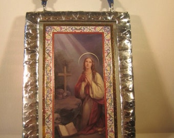 Catholic Saint Saint Mary Magdalene Stained Glass Holy Prayer Card Keepsake