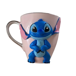 Custom polymer mug with Stitch Stitch character birthday gift dinner mugStitch-themed mug Mugs for Disney collectors handmade