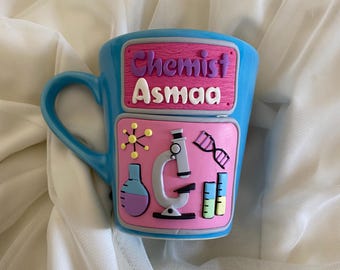 Personalized Chemist Mug – Custom Science Coffee Cup, Handmade