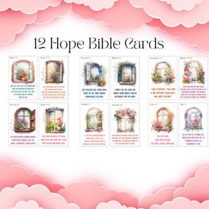 Hope Bibelverskarten, druckbare Schriftkarten, christliche Karteikarten, inspirierende Bibelzitate, glaubensbasierte Ermutigungskarten