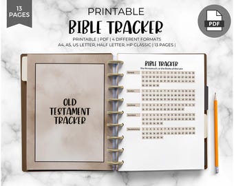Tracciatore biblico in PDF, registro di lettura biblica, tracker di studio biblico, tracker biblico Goodnotes, lettura biblica TouchNotes, agenda biblica cristiana