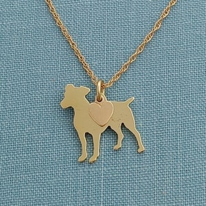 Jack Russell Terrier dog Charm Necklace, 14kt gold filled & Jewelers Brass Personalize Pendant, Rescue Shelter, Memorial Gift