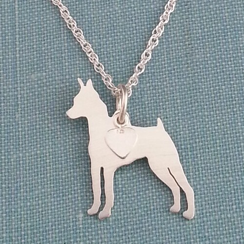 Miniature Pinscher Dog Keychain Etsy