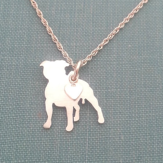 staffordshire bull terrier necklace