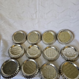 12 quiche molds, vintage