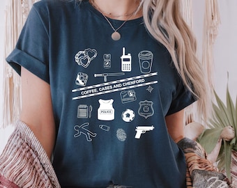 Chenford Shirt, The Rookie, Valentines, Unisex, LA Police Department Oversized Shirt, Coffee, Tim Bradford, Lucy Chen, The Rookie Fandom