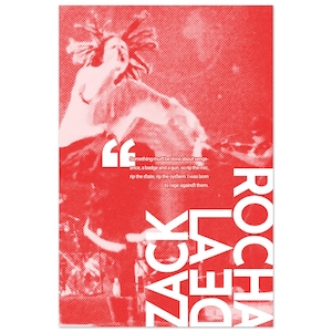 Zack de la Rocha - Póster de músico / Póster musical / Rage Against The Machine / Activismo / Antifascismo / Regalo para músico / Decoración moderna para el hogar