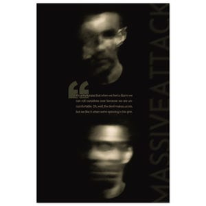 Massive Attack - Band Poster | Music Poster | Trip Hop | Human Rights | Musician Gift | Teacher Gift | Classroom Decor | Modern Home Decor