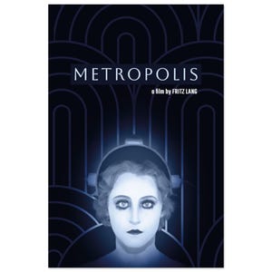 Metropolis - Movie Poster | German Poster | Fritz Lang | Teacher Gift | Friend Gift | Classroom Decor | Modern Home Decor