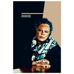 Claudia Rankine - Poster dell'autore / Letteratura / Poesia / Teatro / Regalo per scrittori / Regalo per insegnanti / Decorazione per aule / Decorazione moderna per la casa