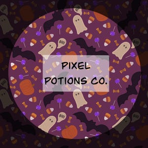 Halloween Seamless Patterns 300 DPI PNG Instant Download Digital Papers Vinyl Fabric Surface Design Spooky Ghosts Bats Halloween Candy File