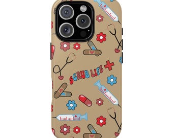 Nurse Phone Case, Medical Scrubs Tough Case, Healthcare Worker Gift, RN Gift, Hospital Themed Accessory, Healthcare Professional Tech Gear