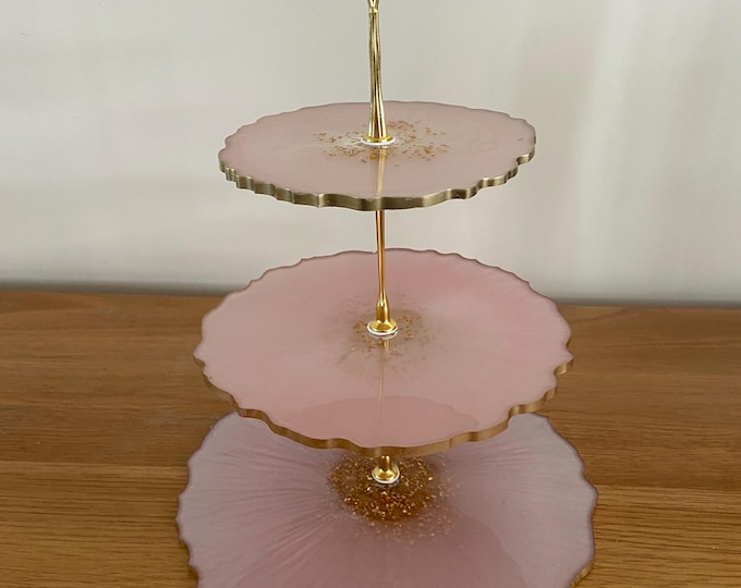3 Tier Handcrafted Hi-Tea cake stand