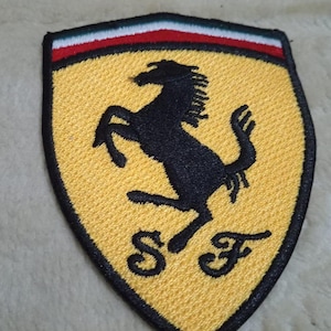 Ferrari Embroidered Patch –Motorsport Embroidered Patch – Perfect for Jackets & Hats - Sew-On EMBROIDERY Patch size 3.25 inch