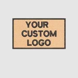 Personalisierter Aufnäher mit gesticktem Logo - Aufnäher zum Aufbügeln / Aufnähen