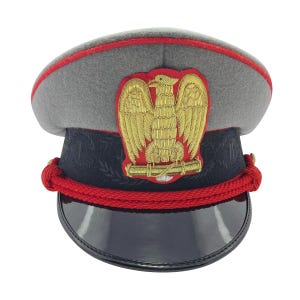 Handmade Inspired PNF Style Visor Cap – Military Uniform-Inspired Dress Hat – Custom Peak Cap Flat Top Newsboy-Style Hat for Men & Women