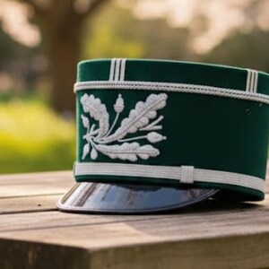 Kepi militar francés – Reproducción del siglo XIX en mezcla de lana – Traje de recreación histórica hecho a mano