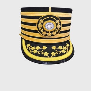 French General Kepi Hat – Handmade Embroidered Military Cap – Vintage Style Uniform Hat for Collectors & Reenactments