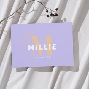Sweet and elegant birth announcement girl