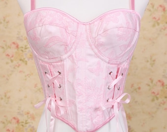 Floral Corset Bustier Top Cosplay Princess Dress Slim Waist Lace Up Padded Vintage Retro Corset Top Women Cos Lingerie Sexy Lace Up Corset