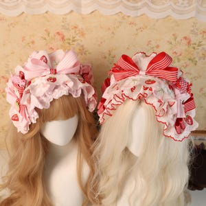 Serre-tête Lolit Avec Gros Nœud Papillon - Coiffe De Soubrette Bandeau Lolita Élégant