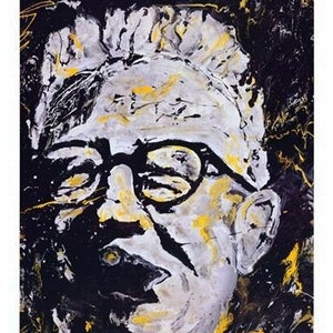 Pittsburgh Steelers, Steelers wall art, The Chief, Art Rooney Print by Pittsburgh Artist Johno Prascak image 1