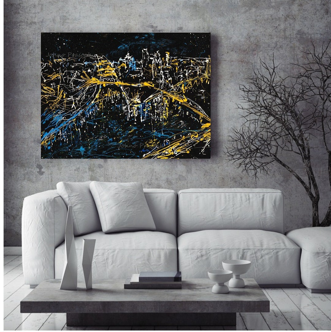 Pittsburgh Wall Art, Pittsburgh Skyline, Pittsburgh Art, Metal Prints