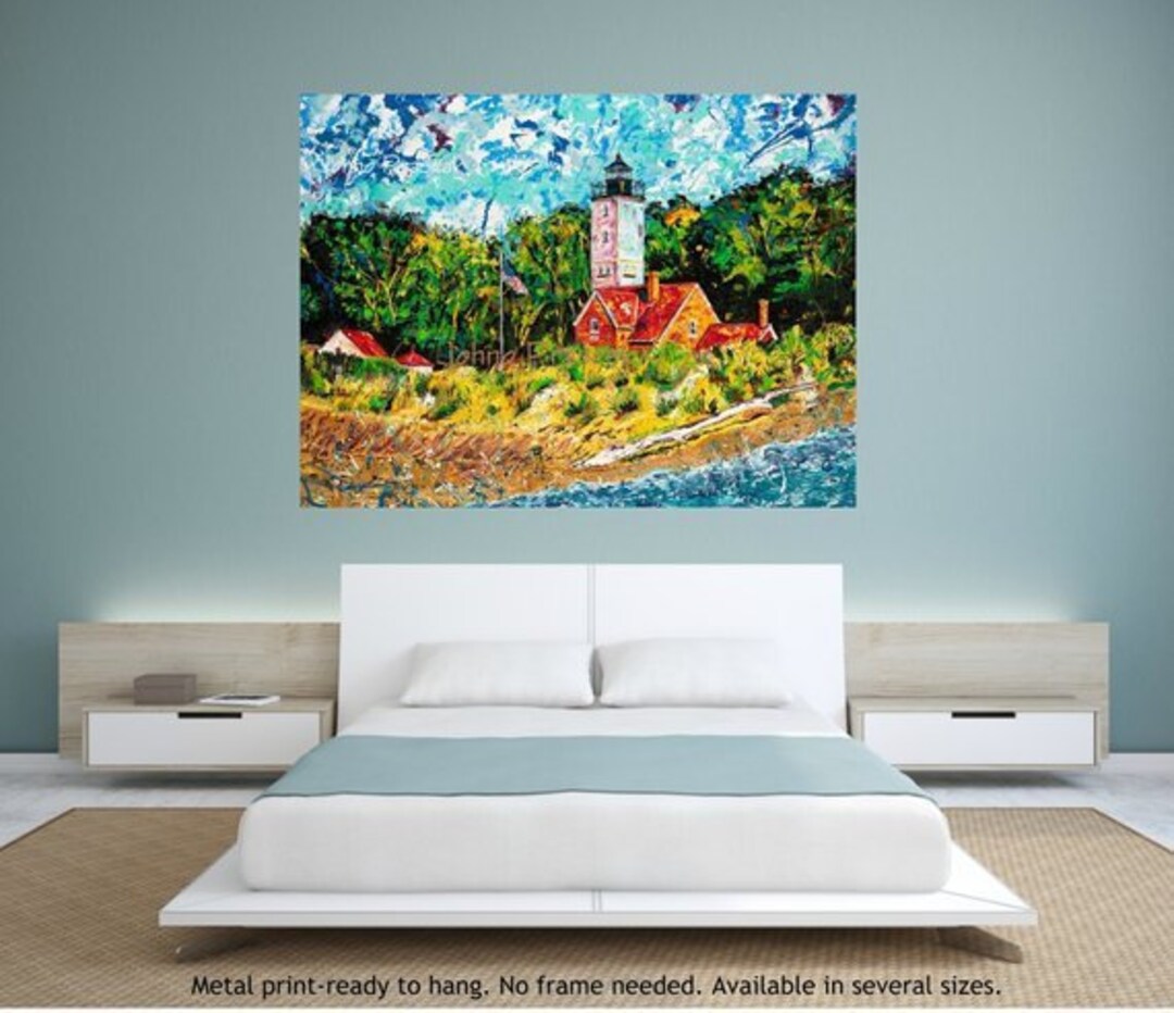 Presque Isle Lighthouse Lake Erie Wall Art Beach Art Beach Etsy