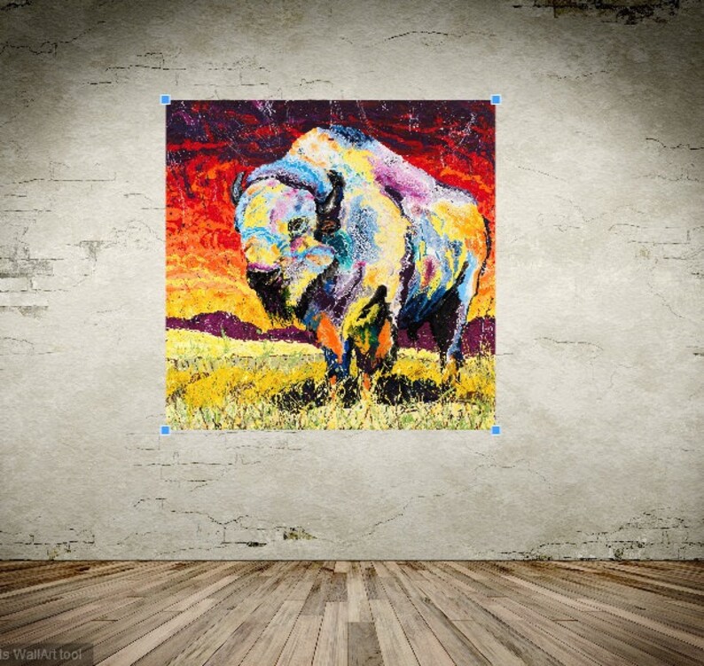 Buffalo Art, White Buffalo Art, Great Plains Buffalo, Bison Wall Art
