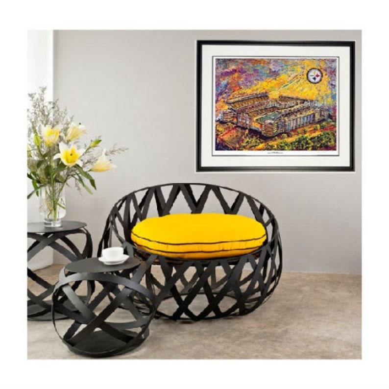 Heinz Field Pittsburgh Steelers Wall Art Man Cave Art Etsy