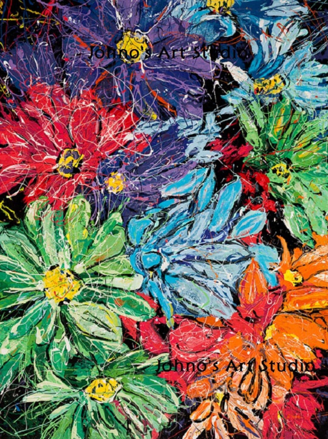 Daisies Wall Art Modern Wall Art Flower Power Flower Wall Etsy