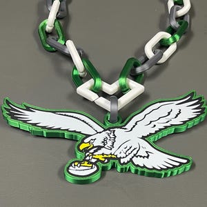 aminco NFL Philadelphia Eagles Team - Cadena de Ventilador Verde, Cabeza de águila