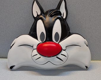 Vintage 1994 NEW old stock Warner Brothers Looney Tunes Sylvester Mask READ DESCRIPTION