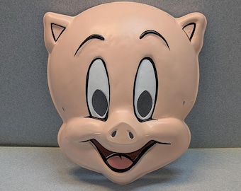 Vintage 1994 NEW old stock Warner Brothers Porky Pig Animated Series Mask READ Description