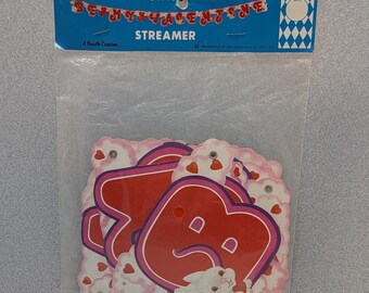 Vintage Beistle 1982 NEW old stock Valentine's Day Be My Valentine Jointed Streamer