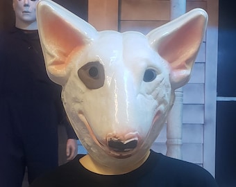 Máscara de Bull Terrier Bud Light de Spuds Mackenzie vintage de 1987 LEER Descripción